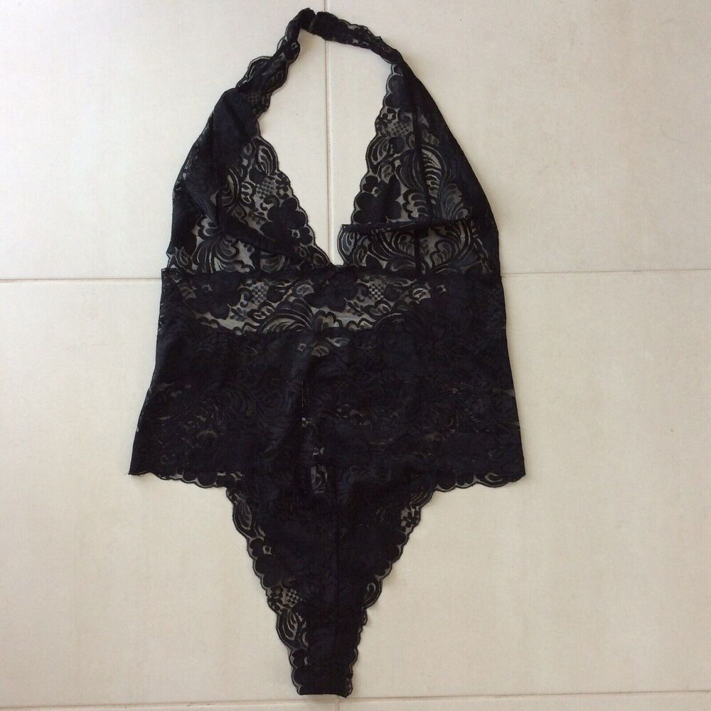 Adore Me Lingerie Plunge Lace Bodysuit Teddy Intimates
